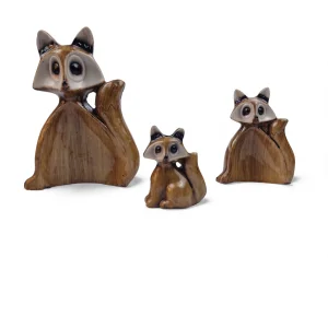 ست مجسمه روباه 3 تایی کد WD6525