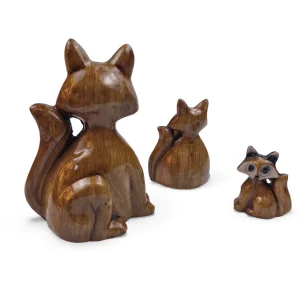 ست مجسمه روباه 3 تایی کد WD6525