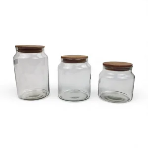 خرید ظرف بنشن و حبوبات شیشه ای در سایزهای مختلف  کد WD6536