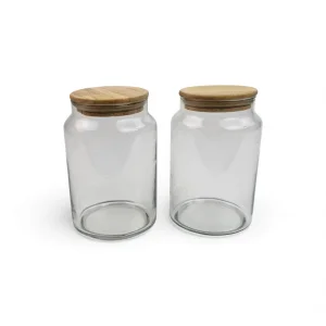 خرید ظرف بنشن و حبوبات شیشه ای در سایزهای مختلف  کد WD6536