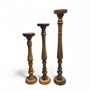 ست سه تایی شمعدان کنارسالنی  کد WD6539