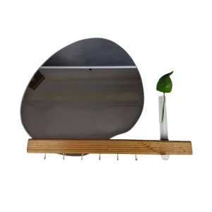 جا کلیدی چوبی دیواری آینه دار  کد WD6482