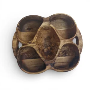 اردو خوری 5 خانه دسته دار گردو کد WD5819