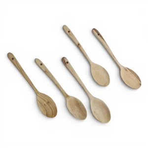 قاشق چوبی آشپزخانه ساده کد WD6222