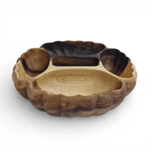 اردو چوبی منبت 5 خانه صدف کد WD6558