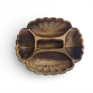 اردو چوبی منبت 5 خانه صدف کد WD6558