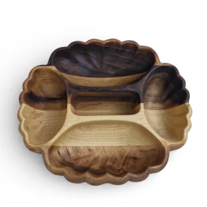 اردو چوبی منبت 5 خانه صدف کد WD6558