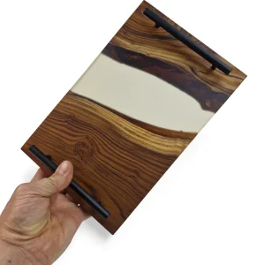 سینی چوب و رزین 30 سانت کد WD6560