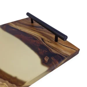 سینی چوب و رزین 30 سانت کد WD6560