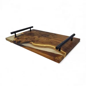 سینی چوب و رزین 30 سانت کد WD6561