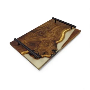 سینی چوب و رزین 30 سانت کد WD6561