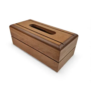 جعبه دستمال کاغذی چوبی ساده کد WD6559