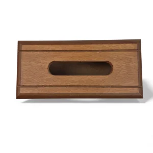 جعبه دستمال کاغذی چوبی ساده کد WD6559