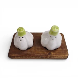 ست نمکدان سرامیکی سیر با استند کد WD6568