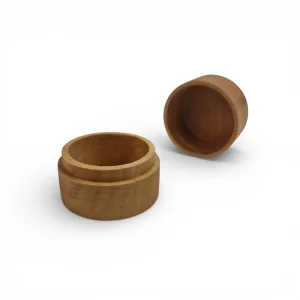 جعبه انگشتر چوبی استوانه کد WD6583