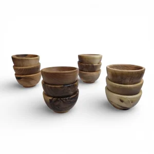 پیاله چوبی ساده گردو  کد WD6297