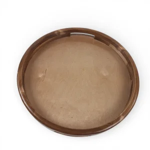 سینی چوبی گرد دسته دار کد WD6571