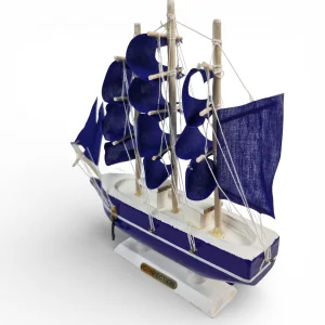 کشتی دکوری چوبی بادبانی در سایزهای مختلف کد WD6602