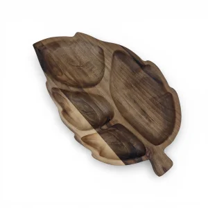 اردو خوری چوبی طرح برگ 4 خانه کد WD6635