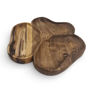 سینی سرو 3 خانه چرخان طرح گل کد WD6669