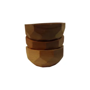 پیاله چوبی طرح الماس کد WD6723