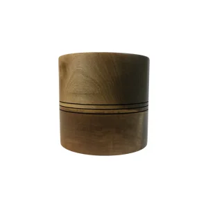 جا دستمال چوبی استوانه گردو کد WD5893