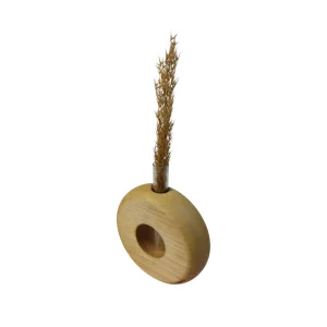 گلدان چوب و شیشه طرح دونات کد WD6746