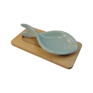 پیاله طرح ماهی با استند چوبی کد WD6761