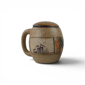 ماگ دمنوش درب دار طرح سنتی کد WD6784