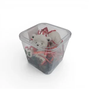 جفت خرس عروسکی با قلب و روبان کد WD6799