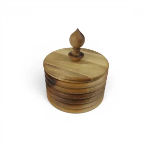 قندان چوبی موجدار کد WD6785