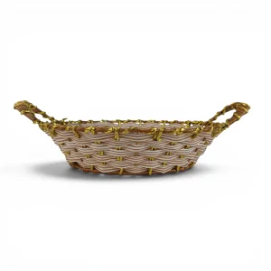 سبد نان و سبزی طرح حصیر گرد کد WD6853