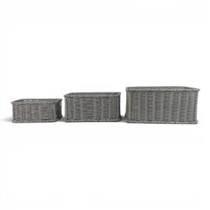 ست سبد حصیری پلاستیکی کد WD6855