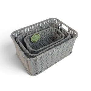 ست سبد حصیری پلاستیکی کد WD6855