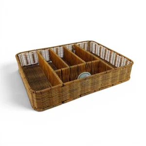 جای قاشق و چنگال طرح حصیری 6 خانه کد WD6866