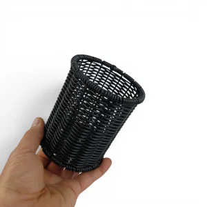 جای قاشق و چنگال طرح حصیری استوانه کد WD6869