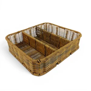 جای قاشق و چنگال طرح حصیری 3 خانه کد WD6870