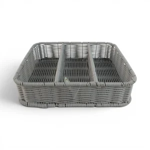 جای قاشق و چنگال طرح حصیری 3 خانه کد WD6870