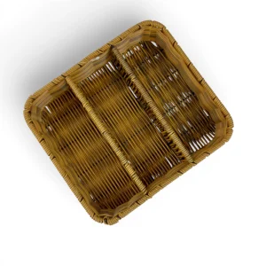 جای قاشق و چنگال طرح حصیری 3 خانه کد WD6870