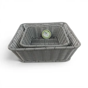 سبد نان مربع طرح حصیری کد WD6871