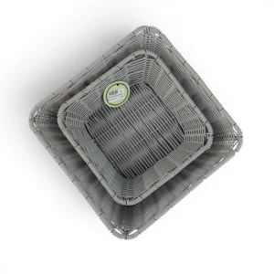 سبد نان مربع طرح حصیری کد WD6871