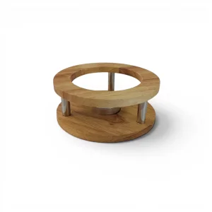 وارمر قوری گرد چوب و فلز کد WD6886