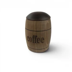 بانکه قهوه چوبی با طرح Coffe کد WD6897