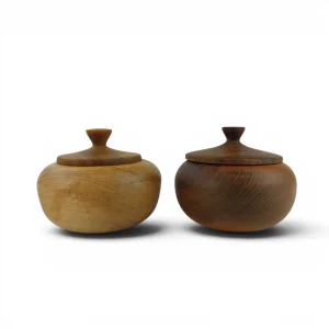 قندان چوبی خمره ای کد WD5774