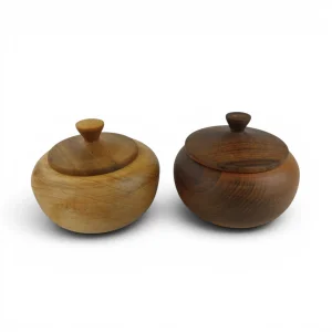 قندان چوبی خمره ای کد WD5774