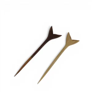 پین موی چوبی طرح دار کد WD6937