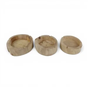 زیرسیگاری چوبی گرد روستیک کد WD6946
