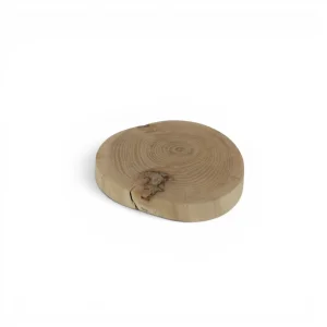 زیر لیوانی چوبی طرح برش تنه درخت کد WD6968