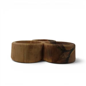 اردوخوری چوبی سه خانه طرح شبدر کد WD6973
