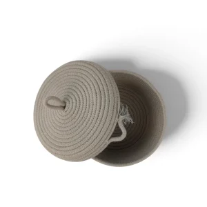 سبد کنفی گرد درب‌دار ارگانایزر کد WD6985